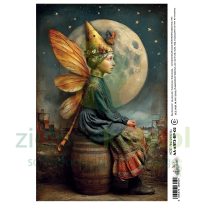 Papier ryżowy Alchemy Of Art A4 ART2 baśniowa postać noc