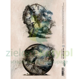 Papier ryżowy Alchemy Of Art A4 ART2 zegary surrealizm