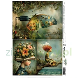 Papier ryżowy Alchemy Of Art A4 ART2 baśniowe postacie