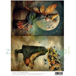 Papier ryżowy Alchemy Of Art A4 ART2 baśniowe surrealistyczne postaci