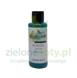 Farba akrylowa matowa Alchemy of Art Sea Turquoise Zielona