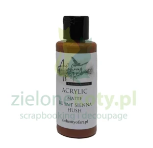 Farba akrylowa matowa Alchemy of Art Burnt Sienna Hush brązowa