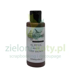 Farba akrylowa matowa Alchemy of Art Deep Brown brązowa