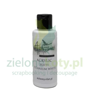 Farba akrylowa matowa Alchemy of Art 60 ml Titanium White biała