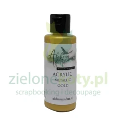 Farba akrylowa metaliczna Alchemy of Art 60 ml Gold złota