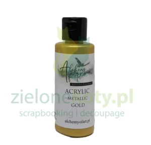 Farba akrylowa metaliczna Alchemy of Art 60 ml Gold złota