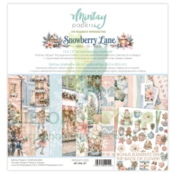Zestaw papierów do scrapbookingu 30x30 cm Mintay Snowberry Lane