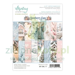Zestaw papierów do scrapbookingu 15x20cm Mintay Snowberry Lane uzupełniający