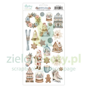Naklejki papierowe Mintay Snowberry Lane elementy świąteczne