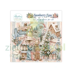 Zestaw dodatków Die Cuts Mintay Snowberry Lane papierowe elementy 60szt.
