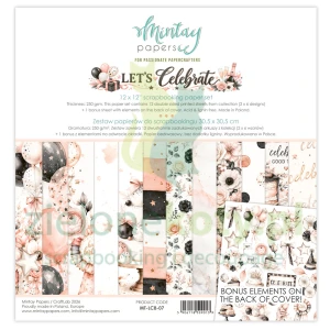 Zestaw papierów do scrapbookingu 30x30 cm Mintay Let's Celebrate
