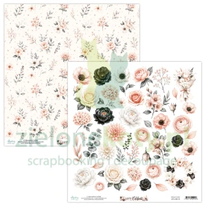 Papier do scrapbookingu 30x30 cm Mintay Let's Celebrate elementy do wycinania kwiaty
