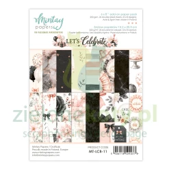 Zestaw papierów do scrapbookingu 15x20cm Mintay Let's Celebrate uzupełniający