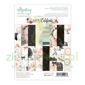 Zestaw papierów do scrapbookingu 15x20cm Mintay Let's Celebrate uzupełniający