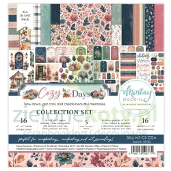 Zestaw papierów do scrapbookingu 30x30 cm Mintay Collection Set Cosy Days