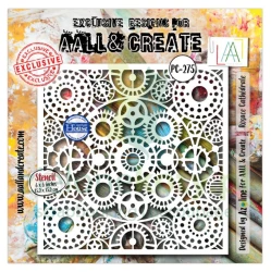 Szablon maska AALL & Create 15x15 cm Rosace Cathedrale tryby