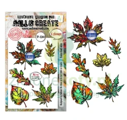 Stempel akrylowy AALL & Create Unbe-leaf-able liście