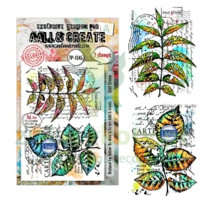 Stempel akrylowy AALL & Create Still Green liście 