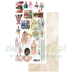 Papier do scrapbookingu 15x30 Alchemy Of Art dodatki do wycinania Happy Girl 01