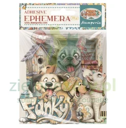 Dodatki papierowe die-cuts Stamperia Ephemera Furry Friends 2 samoprzylepne
