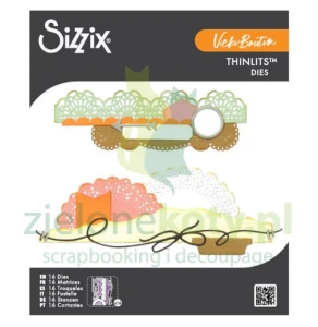 Wykrojnik Sizzix Thinlits Vicki Boutin Border Clusters bordery