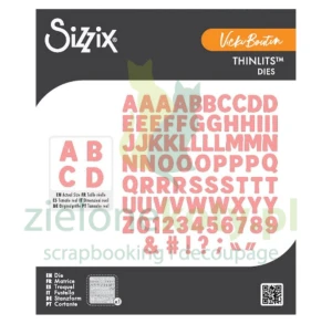 Wykrojnik Sizzix Thinlits Vicki Boutin Mini Bold Alpha alfabet