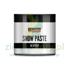 Pasta Pentart Snow Paste drobnoziarnista biała efekt śniegu 500ml