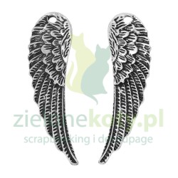 Metalowa zawieszka skrzydła 5cm / 2szt.