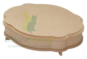 Pudełko szkatułka MDF frezowana 19,5 x 15 mała 