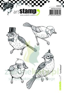 Stemple Carabelle Studio Ptaki w śmiesznych czapkach