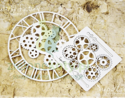 Wycinanka SnipArt zegar + tryby warstwowy 13cm