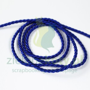 Sznurek gruby 3mm /3m  granatowy
