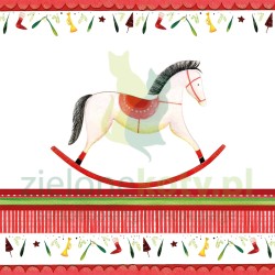 Serwetka 33x33cm konik na biegunach (333-3375) x