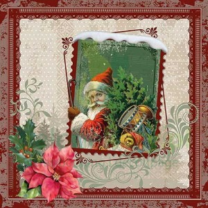 Serwetka 25x25cm Mikołaj (32513450)