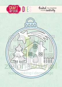 Wykrojnik Craft&you Design Bombka z widoczkiem