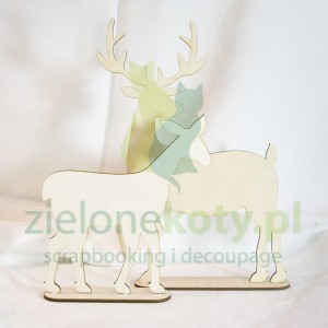 Sklejka baza renifer + sarenka zestaw duży