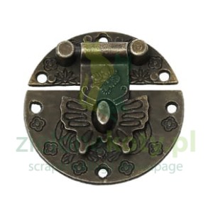 Metalowe zapięcie ozdobne 39mm do pudełek albumów