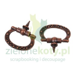 Metalowy uchwyt kołatka 15mm