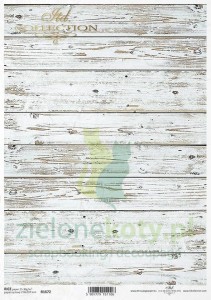 Papier ryżowy decoupage ITD Collection A4 deski tło