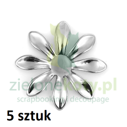 Metalowy kwiat 3cm / 5szt
