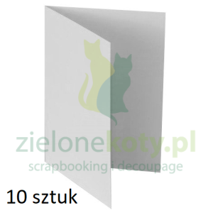 Baza na kartkę C6 pozioma 10szt. biała
