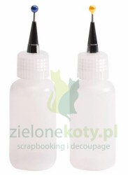 Aplikator buteleczka do kleju, farby, medium maskującego z cienką końcówką 2szt Vaessen
