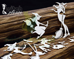 Wycinanka SnipArt Witch Please Czarownice 4szt