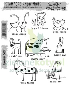 Stemple gumowe Tim Holtz Funny farm x