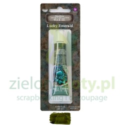 Pasta woskowa Prima Finnabair Art Alchemy Metallique Lucky Emerald metaliczna zielona