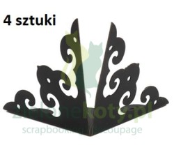 Metalowe narożniki do pudełka 5cm / 4szt brąz