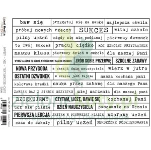 Dodatki tekturowe die-cuts Craft o Clock MM Napisy polskie 13 szkoła
