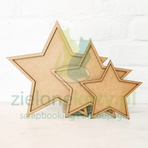 HDF Baza Artistiko gwiazdka z nakładką średnia 20cm 