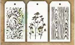 Szablon maska Tim Holtz mini zestaw #10 zioła drewno