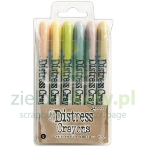 Kredki Ranger Distress Crayons #8 zestaw 6szt